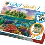 Puzzle 600 Crazy Shapes Île tropicale