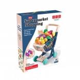Kids’ Shopping Cart with Food and Cutting Accessories