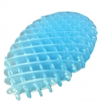Anti-stress fidget toy blue transparent 5 cm
