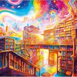 Puzzle City of Books 1000 pieces MAGNOLIA