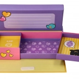 Purple jewelry box for jewelry and trinkets