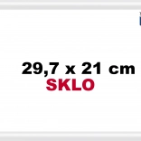 Plastic frame white 29.7x21cm A4