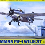 Plastikmodel af flyet Grumman F4F-4 Wildcat