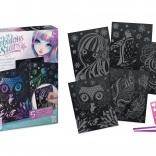 Nebulous Stars Pittura e Graffiatura Unicorno