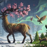 Spring Deer Puzzle 1000 Pieces