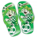 MaDe Sandals with Tiger and Soccer Ball Green