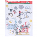 Świąteczna dekoracja okienna 41 × 29 cm