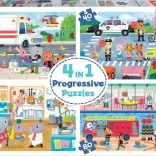 Puzzle Heroes in Action 4in1 by EDUCA (20,40,60,80 pieces)