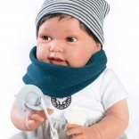 Antonio Juan Pipo Hair – realistic baby doll 42 cm with soft body