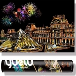 Quadro da grattare Louvre 75x52 cm