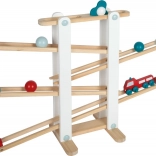 Small Foot Large Wooden Marble Run with Toy Car and Balls