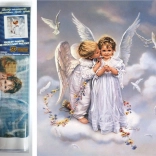 Gyémántszemes festés Angyalkák 30 × 40 cm