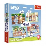 Puzzle Bluey and Her World 4 in 1