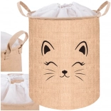 Cesto tessile per giocattoli e bucato con coperchio 35 l KRUZZEL