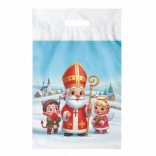 Sac cadeau en plastique avec motif de la Saint-Nicolas 29×46 cm