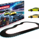 Carrera Hybrid Speedway to Hell 6.09 m slot car track with Porsche 911 cars