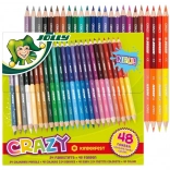 Crayons doubles Crazy 24/48 couleurs