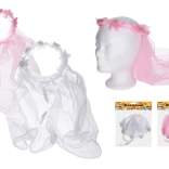 Carnavalsdiadeem met sluier