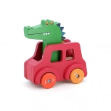 Vilac Wooden Toy Car with Horn Crocodile