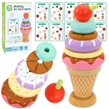 WOOPIE GREEN Trælegetøj til Isopbevaring Montessori 12 dele FSC