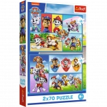 Puzzle Paw Patrol Rules 2in1 2x70 Pieces