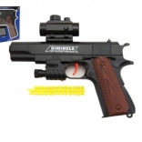 Pistolet en plastique à billes souples - 20 cm