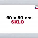 Aluminum Puzzle Frame 60 × 50 cm – Silver Alaska