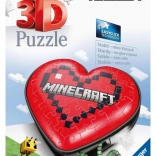 Ravensburger 3D Puzzle Heart Minecraft, 54 Pieces