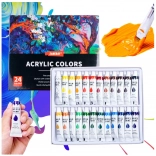 Acrylic Artist Paint Set 24×12 ml Tubes – Richly Pigmented
