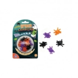 Klevende siliconen spinnen 3 cm – set van 12 stuks