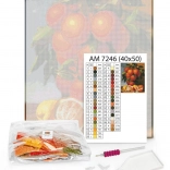 Diamantmozaïek Golven 40×50 – canvas, steentjes, 3-in-1 applicator en lijmen