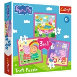 Puzzle 3 in 1 – Peppa and Friends TREFL