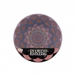 Diamant schilderen Mandala Bloem paars diameter 30 cm