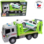 Camion de dépannage avec voiture à inertie avec lumière et son