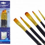 Sæt af kunstnerbørster 5 former