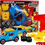 Saml-selv legetøjsbil med boremaskine