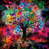 Colorful Tree Puzzle 1000 Pieces