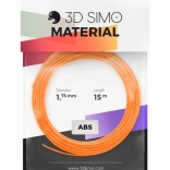 Filament ABS II voor 3D-pennen en 3D-printen – set 15 m (oranje, zwart, wit)