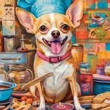 CASTORLAND Puzzle Dog Chef 120 Pieces