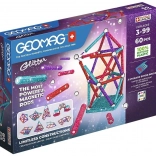 Geomag Glitter sparkling magnetic construction set from recycled plastic 60 pieces