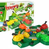 Family tabletop game Hungry Frogs – dexterity marble catching