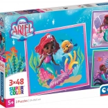 Clementoni puzzle Ariel 3×48 pieces