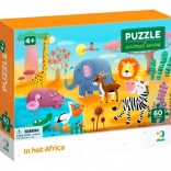 DODO puzzle animals: Heat in Africa, 60 pieces