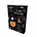 Set d’images à gratter et en spirale – joyeux animaux