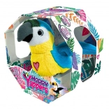 Interactive Plush Parrot Happy Yappers – blue, talking and word-repeating