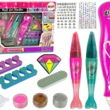Nail Decoration Set with Glitter and Ornaments