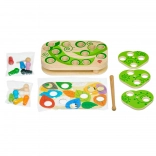 Lucy & Leo Catching Caterpillars – wooden magnetic motor skills game