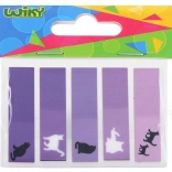 Sticky note pad with stripes – cat