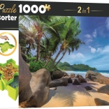 Puzzle with Sorter Exotic Beach 1000 Pieces