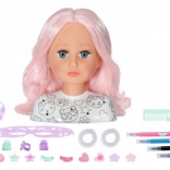 Baby Born creative styling head 22 cm with accessories